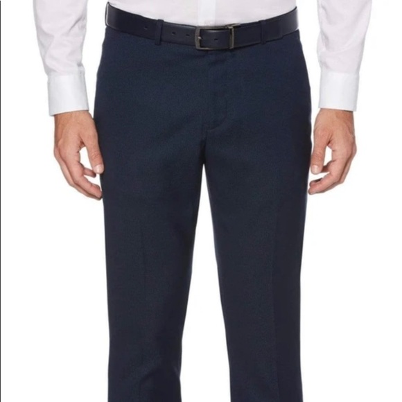 Perry Ellis Slim Fit Travel Luxe Pant Bering Sea - Picture 1 of 4